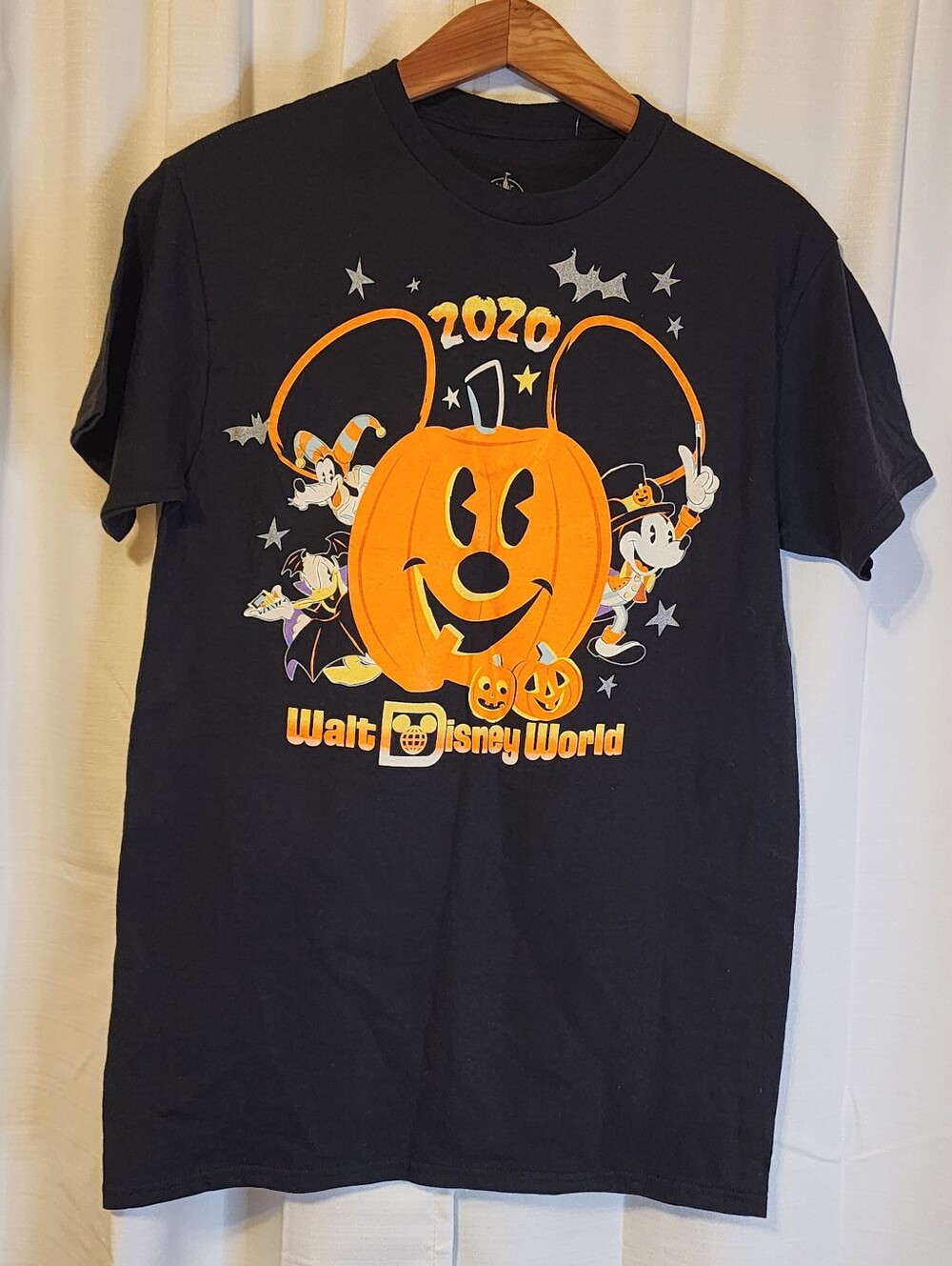 NEW Disney Parks Walt Disney World 2020 Halloween Mickey Pumpkin Tee Small